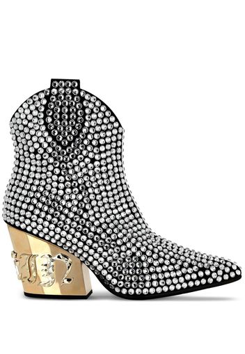 Philipp Plein Stiefel mit Nieten - Schwarz