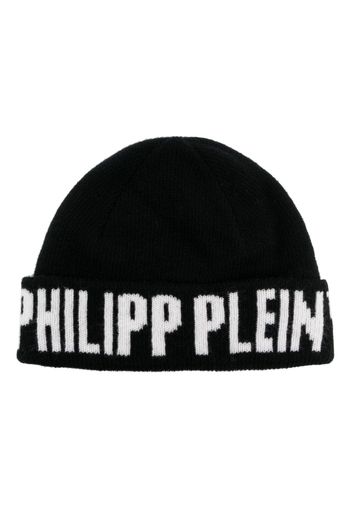 Philipp Plein Philipp Plein Jacquard-Mütze - Schwarz