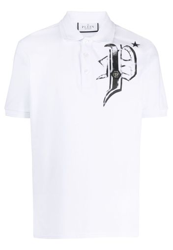 Philipp Plein Poloshirt mit Logo-Print - Weiß