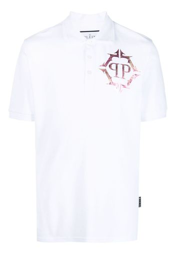 Philipp Plein Poloshirt mit Logo-Print - Weiß