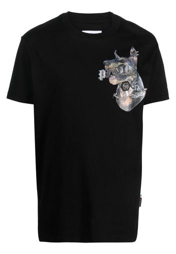 Philipp Plein T-Shirt mit grafischem Print - Schwarz