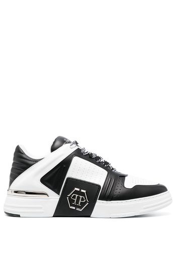 Philipp Plein Sneakers mit Logo-Patch - Schwarz