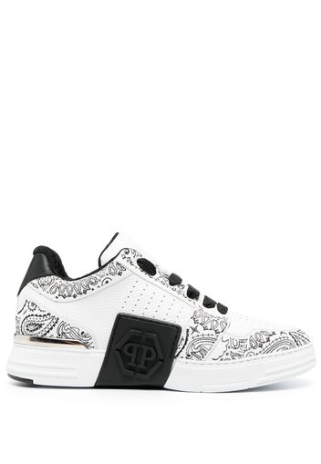 Philipp Plein Royal Street Sneakers mit Paisley-Print - Weiß