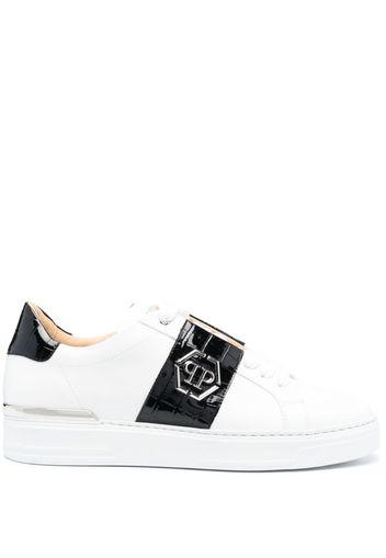 Philipp Plein "Leather Lo-Top Sneakers" - Weiß