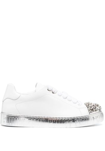 Philipp Plein Sneakers mit Kristallen - Weiß