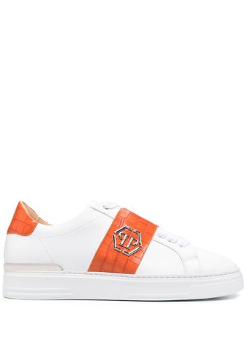 Philipp Plein "Leather Lo-Top Sneakers" - Weiß