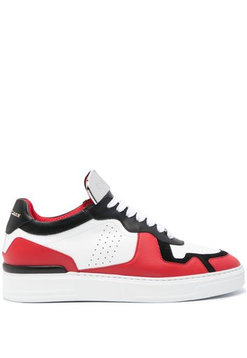 Philipp Plein logo-plaque panelled sneakers - Weiß