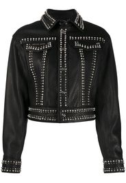 Philipp Plein Klassische Bikerjacke - Schwarz