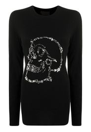 Philipp Plein Pullover mit Totenkopf - Schwarz