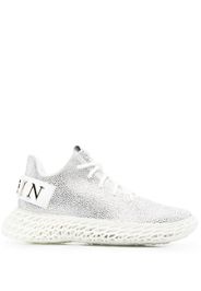 Philipp Plein Skeleton Runner Sneakers - Silber