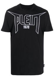 PHILIPP PLEIN T-Shirt mit aufgesticktem Logo - Schwarz