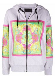 Philipp Plein Hoodie mit New Baroque-Print - Grau