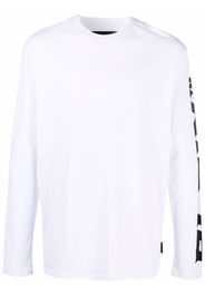 Philipp Plein Langarmshirt mit rundem Ausschnitt - Weiß