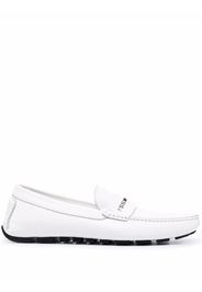 Philipp Plein Loafer mit Logo-Schild - Weiß