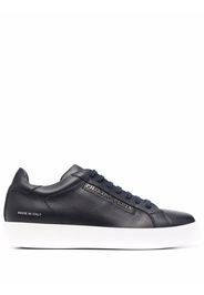 Philipp Plein logo-print leather trainers - Blau