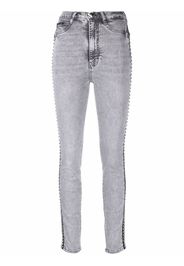 Philipp Plein Jeggings mit hohem Bund - Grau