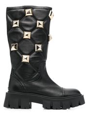 Philipp Plein Stiefel mit Nieten - Schwarz