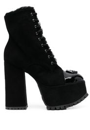 Philipp Plein Hexagon Plateau-Stiefel 130mm - Schwarz