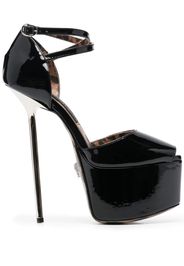 Philipp Plein 170mm peep-toe platform sandals - Schwarz