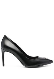 Philipp Plein logo-plaque 80mm pumps - Schwarz