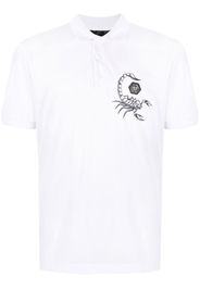 Philipp Plein Scorpion-print polo shirt - Weiß