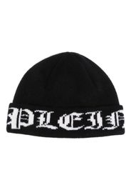 Philipp Plein Gothic Plein Beanie - Schwarz