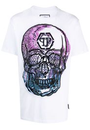 Philipp Plein T-Shirt mit Totenkopf-Print - Weiß