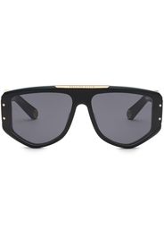 Philipp Plein Rectangular logo-plaque sunglasses - Schwarz