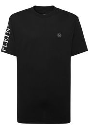 Philipp Plein logo-patch cotton t-shirt - Schwarz