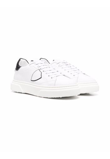 Philippe Model Kids TEEN Temple low-top leather sneakers - Weiß