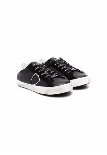 Philippe Model Kids logo-patch low top sneakers - Schwarz