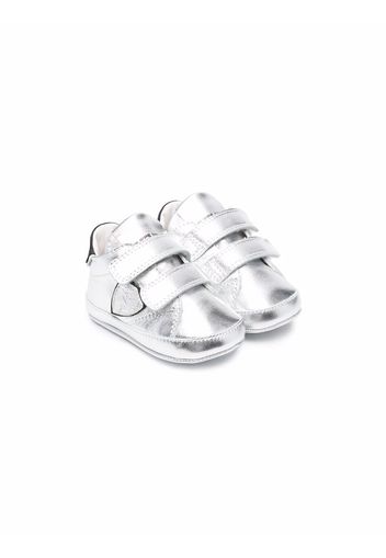 Philippe Model Kids metallic touch-strap sneakers - Grau