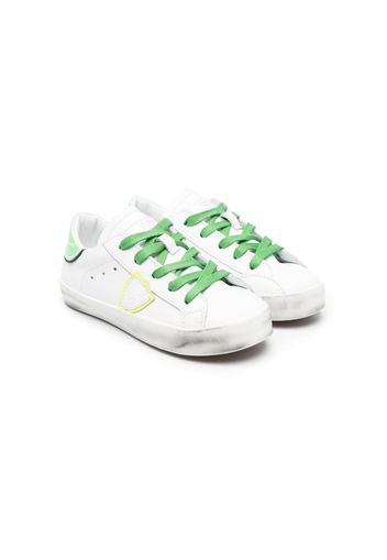 Philippe Model Kids lace-up leather sneakers - Weiß