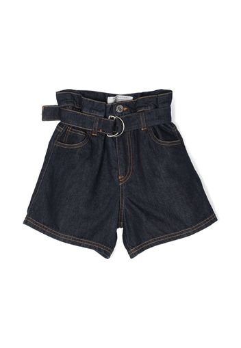 Philosophy Di Lorenzo Serafini Kids straight cotton shorts - Blau