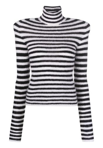 Philosophy Di Lorenzo Serafini striped knitted top - Weiß