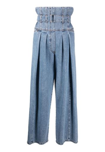 Philosophy Di Lorenzo Serafini high-waisted wide-leg jeans - Blau