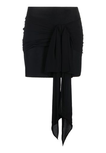 Philosophy Di Lorenzo Serafini bow-detail high-waisted miniskirt - Schwarz