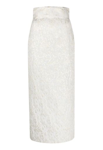 Philosophy Di Lorenzo Serafini jacquard pencil skirt - Silber