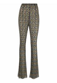 Philosophy Di Lorenzo Serafini high-waisted floral pattern trousers - Braun
