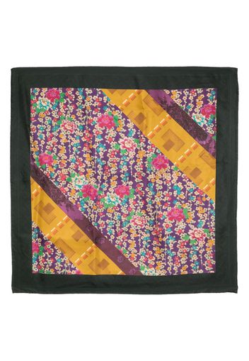 Pierre-Louis Mascia silk mix-pattern square scarf - Mehrfarbig