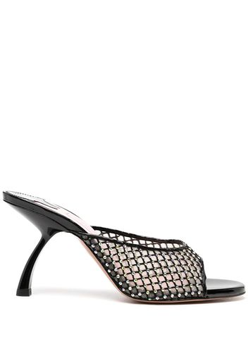 Piferi mesh-panel mules - Schwarz