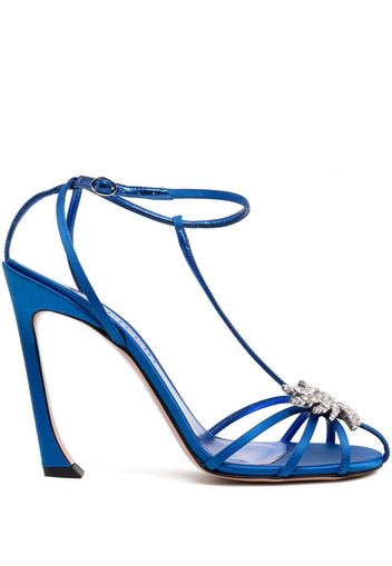 Pīferi Maggio ankle-strap detail 120mm sandals - Blau