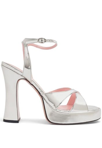 Pīferi Miranda 125mm platform sandals - Grau