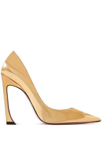 Pīferi Avangarda 100mm metallic-effect pumps - Gold