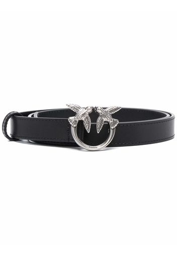 PINKO logo plaque buckle belt - Schwarz