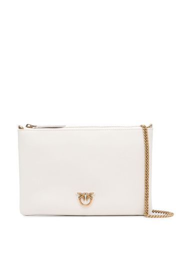 PINKO Love Icon shoulder clutch bag - Weiß