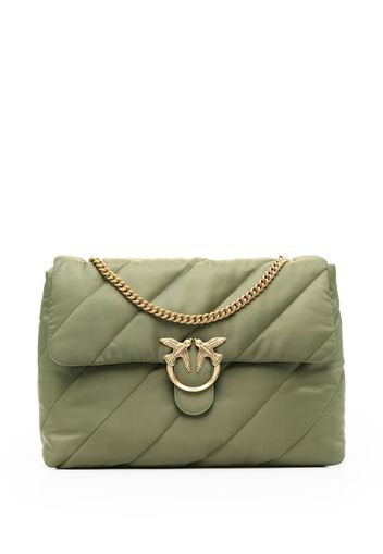 PINKO Love quilted shoulder bag - Grün