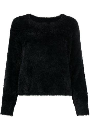 PINKO textured furry-knit jumper - Schwarz