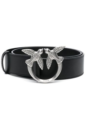 PINKO Love Birds leather belt - Schwarz