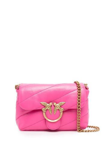 PINKO Love Birds quilted crossbody bag - Rosa